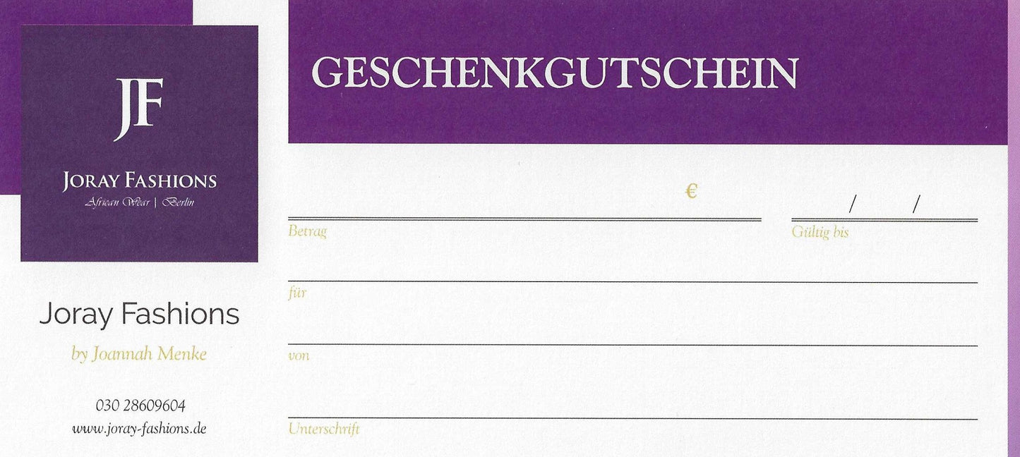 Geschenkgutschein